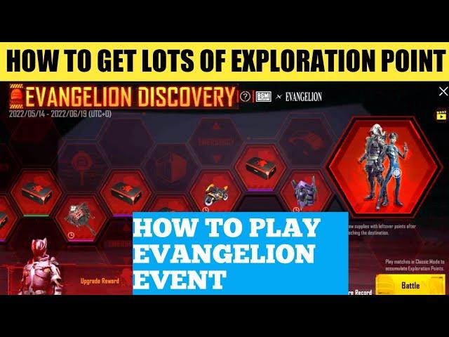 Bgmi Evangelion Discovery Event Explain in Hindi | How To Get Lots Of Exploration Points in Bgmi