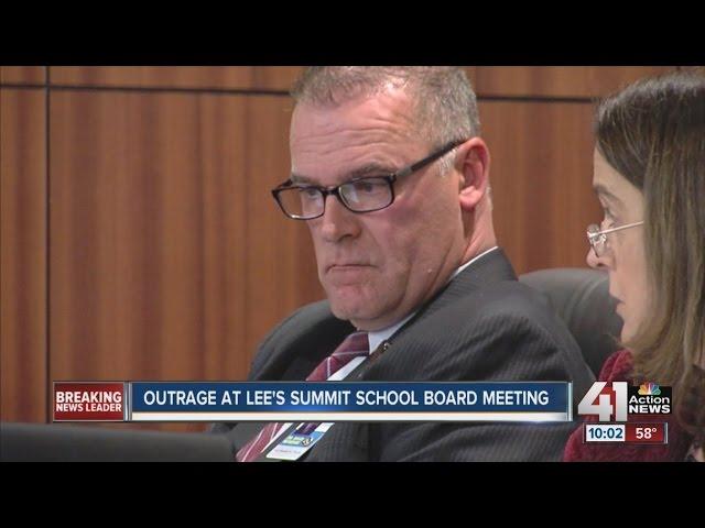 Outrage at Lee’s Summit school board meeting