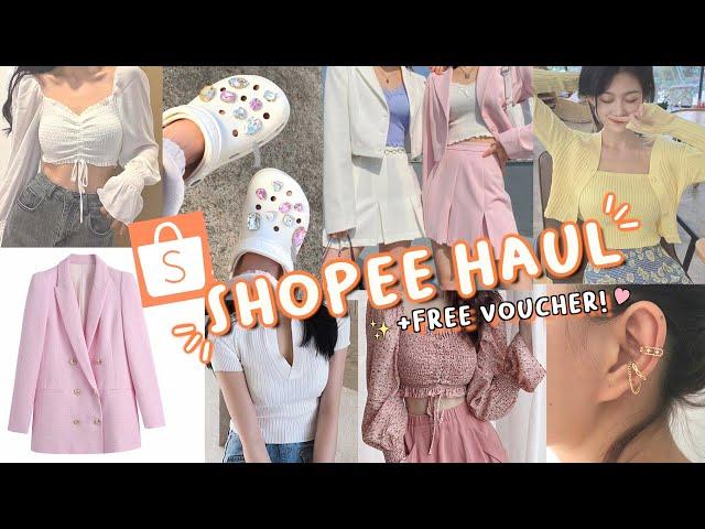 SHOPEE HAUL + FREE VOUCHER!  | Clothing & Accessories | Philippines | PixiePeach 