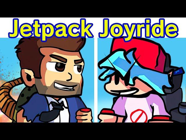 Friday Night Funkin' VS Barry Steakfries Week | Jetpack Joyride Minigame (FNF MOD/HARD/BF)