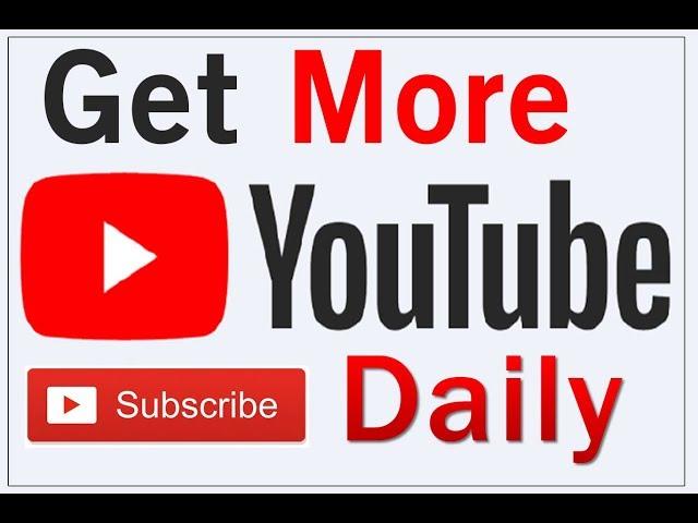 Get More Channel Subscribers Daily by TS Tech Talk #YOUTUBE