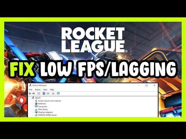 How to FIX Rocket League Low FPS Drops & Lagging!