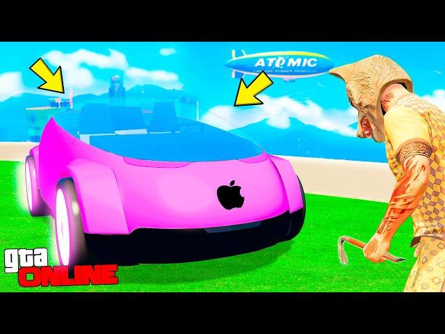 УКРАЛ НОВЫЙ APPLE CAR ИЗ БУДУЩЕГО! - БИТВА ВОРОВ В ГТА 5 ОНЛАЙН