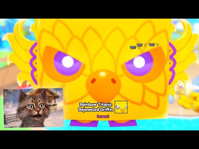 I HATCHED A RAINBOW TITANIC!!! Roblox Pet Simulator 99