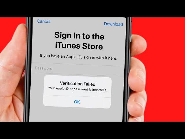 How to fix verification failed App Store | How to fix Apple ID verification failed App Store iPhone