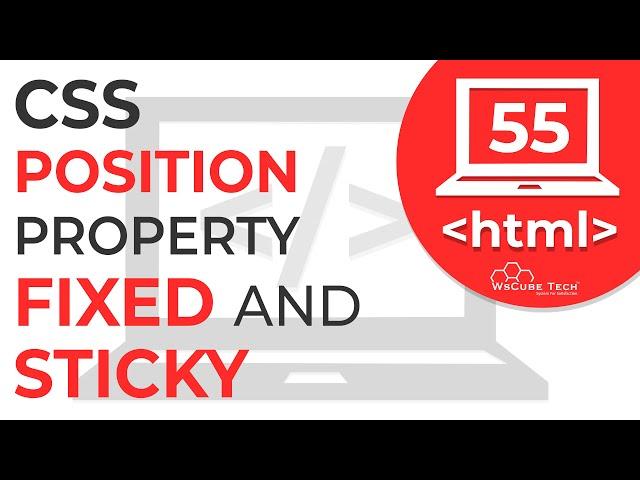 CSS Position Properties | Position  Fixed & Sticky |  Learn CSS | #55