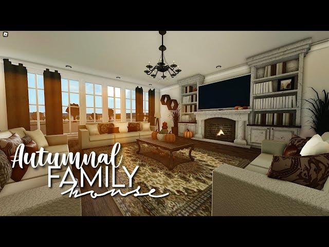 Bloxburg: Autumnal Family House 522k | PART 2 | No Large Plot | Realistic House Build