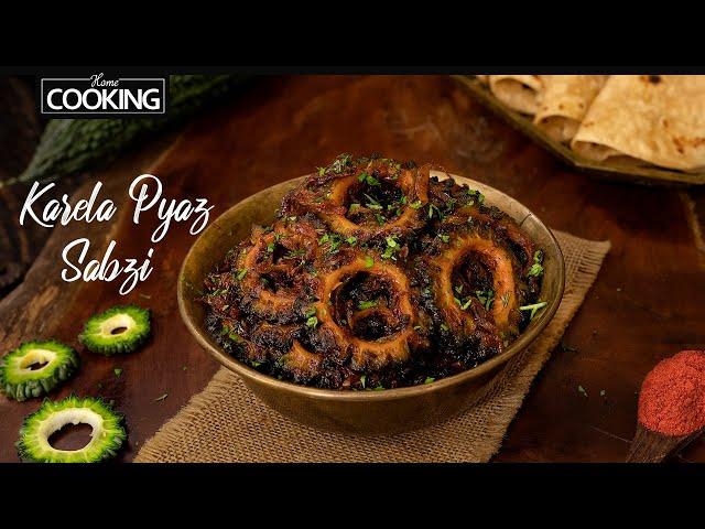 Karela Pyaz Sabzi in Under 30 Minutes! | Bitter Gourd Onion Sabzi | Delicious Indian Side Dish