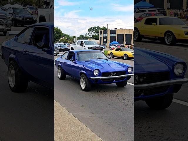 1971 Chevrolet Vega Blue Classic Car Drive By Engine Sound Woodward Dream Cruise 2024