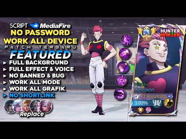 Script Skin Cecilion Hunter X Hunter Hisoka No Password | Full Effect & Voice - Latest Patch 2025