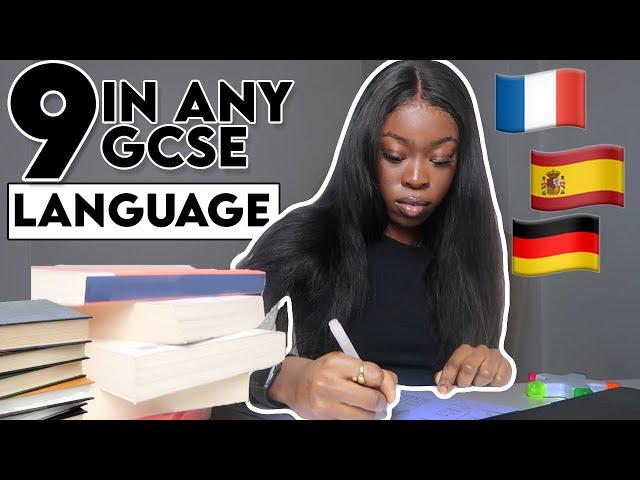 HOW TO GET A 9 IN ANY GCSE LANGUAGE (French, Spanish, German, etc) | Tips & Tricks No One Tells You!