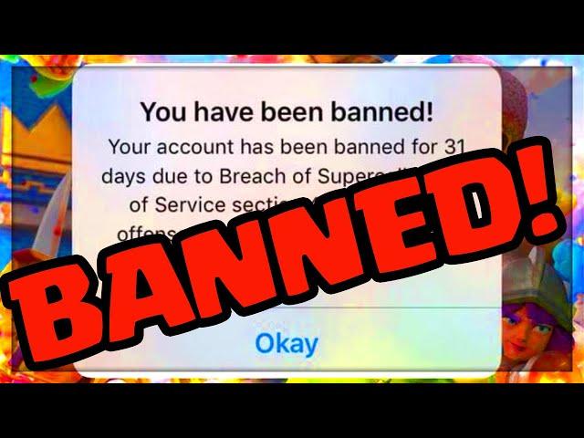 BANNED FOR LIFE From Clash of Clans!