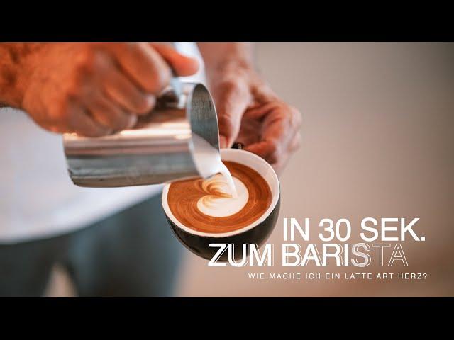 Latteart Herz gießen einfach erklärt