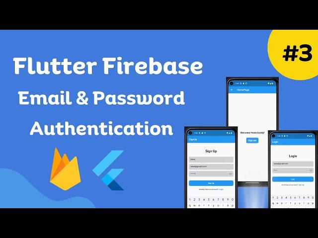 Firebase Authentication in Flutter 2023 | Sign up & Login | Tutorials | #firebase #flutter