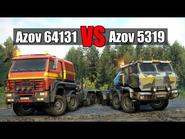 Snowrunner Azov 64131 vs Azov 5319 | Best Kamaz