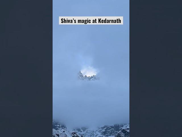 Shiva’s magic at Kedarnath opening #kedaranth #kedarnathtemple #kedarnathdham