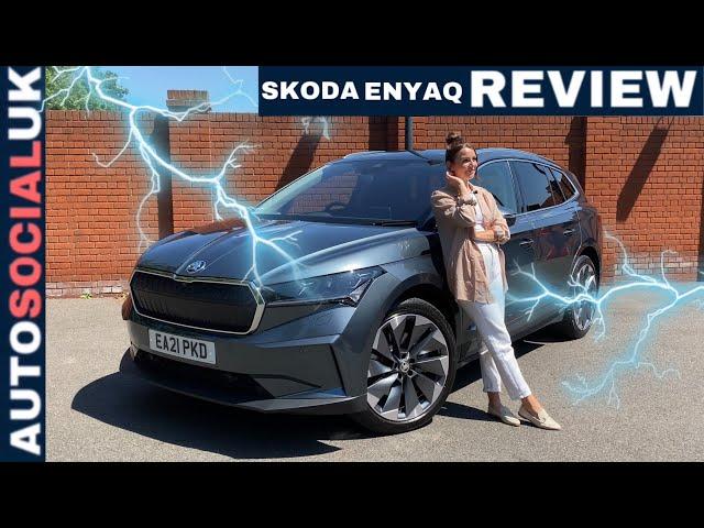 2021 Skoda Enyaq iV review - The best electric family SUV on the market? Suite 80 77kWh UK 4K