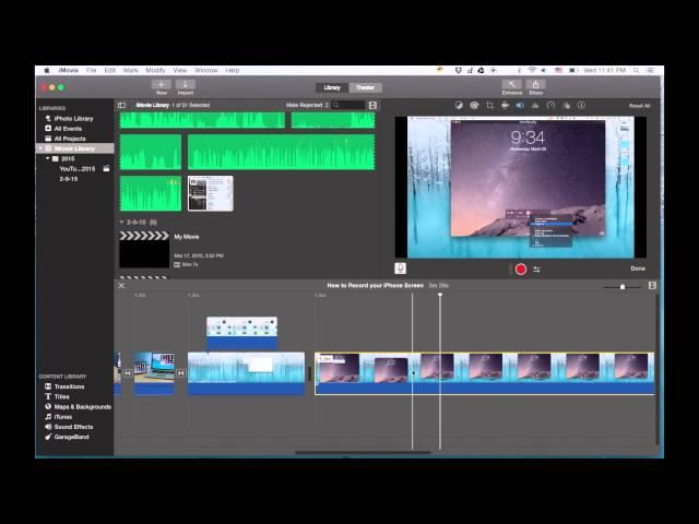 iMovie Tutorial 2015 - Moving Video Clips Around