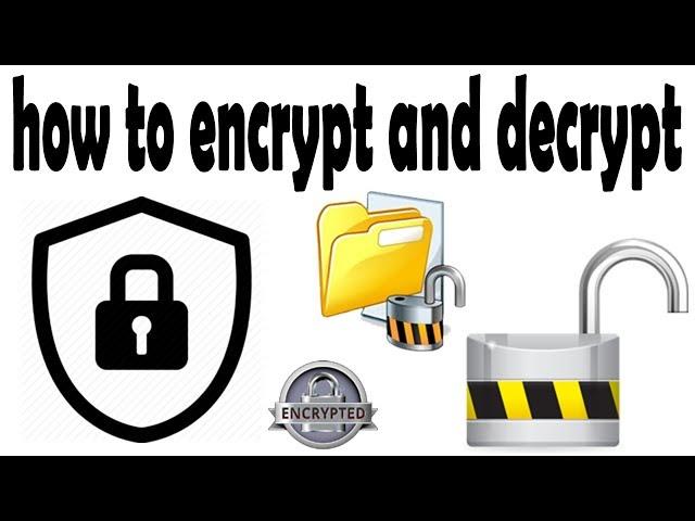 How to encrypt and decrypt files using cmd 2022