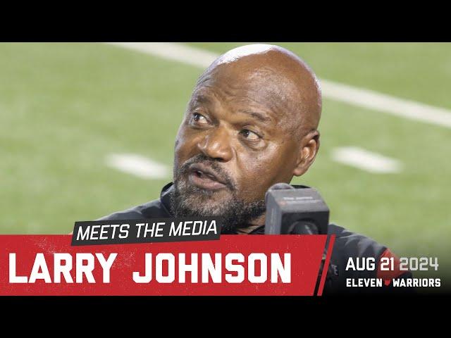 Larry Johnson discusses Jack Sawyer being named a captain, JTT, OSU's defensive linemen