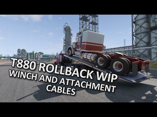 T880 Rollback WIP - Bed winch and stuff | BeamNG.drive