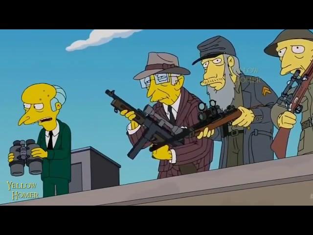 The Simpsons Family - Mr. Burns Assassins Tries to kill Elon Musk