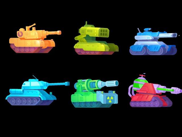 Tank Stars All Tanks Max Level Gameplay!