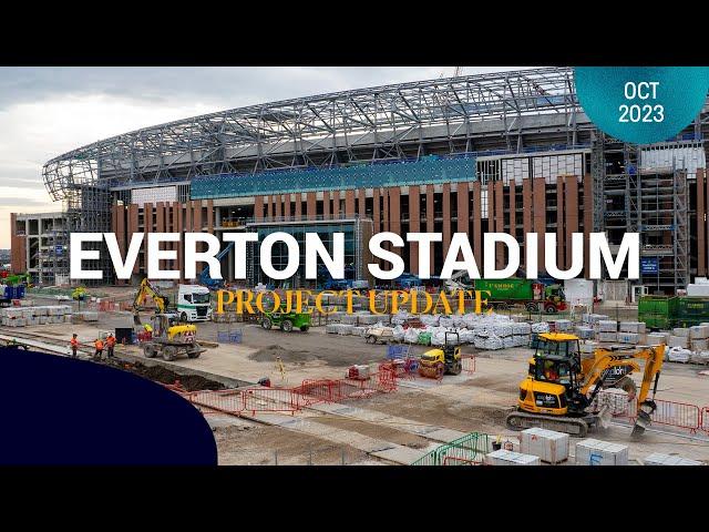 LATEST EVERTON STADIUM DRONE FOOTAGE