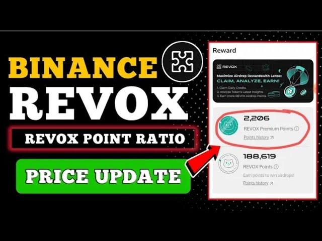 REVOX Token Point Ratio  REVOX Token Price Update  Revox Listing Update