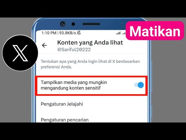 Cara Mematikan Setting Konten Sensitif Di X (Twitter) 2024