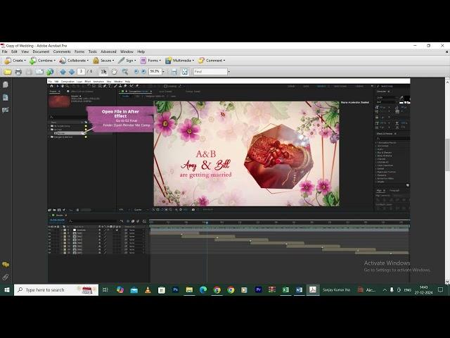 Indian Wedding Invitation After Effects Project Free Download with help Video #weddingprojects #free