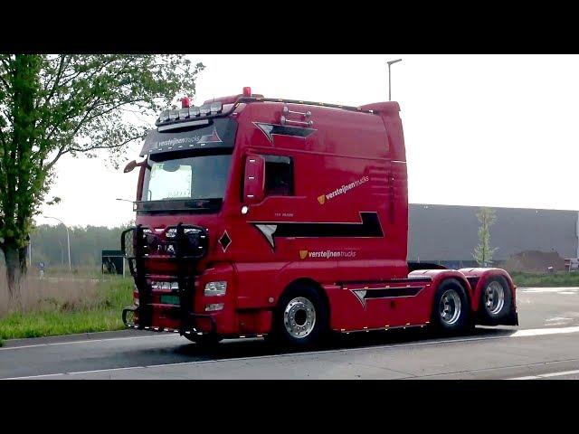 BIGtruck Trophy 2019 with MAN Longline, Scania V8 and DAF open pipes