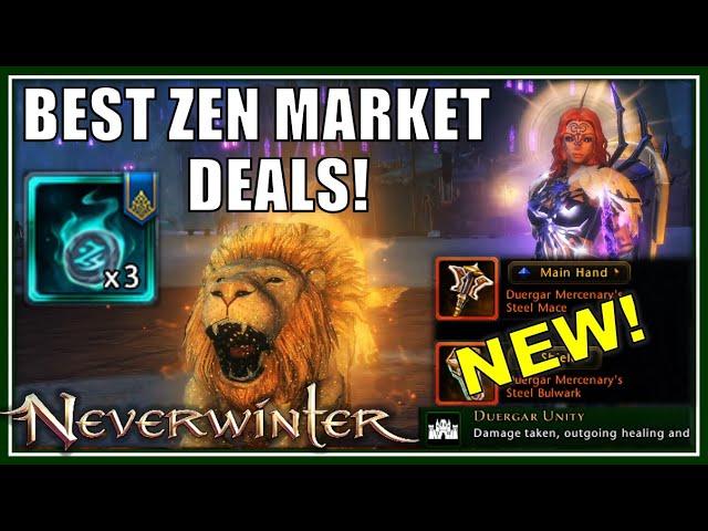 Top 3 Items to Buy w/ Zen: BEST Coal Mote Deal! - NEW Masterwork Weapon Updates - Neverwinter