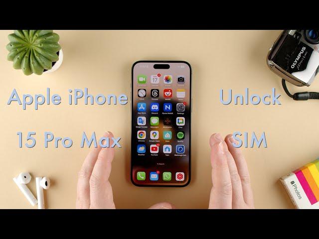 How to Unlock SIM Card on the Apple iPhone 15 || Apple iPhone 15 Pro Max