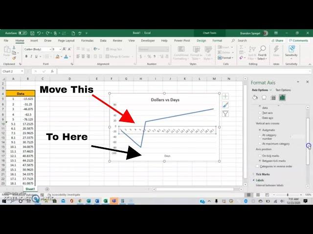 How To Change The Position Of The Horizontal and Vertical Axis in Excel! #Amazing #Tutorial