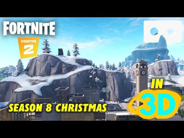 Fortnite Season 8 Christmas in 3D sbs - VR Headset Compatible (Not 360°) - Fortnite Nostalgia