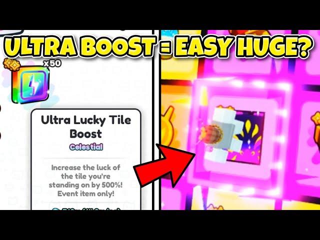 50x ULTRA BOOST = EASY RAVE Huge?? (Pet Simulator 99)