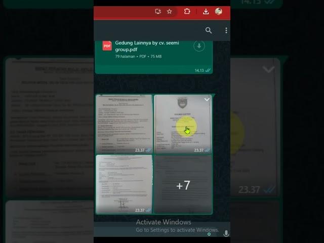 Cara Download atau Unduh Semua Berkas sekaligus di WA melalui Laptop PC #whatsapp #whatsappweb