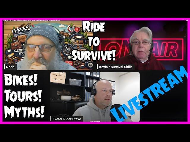 Riding to Survive: Livestream with Kevin Williams @survivalskillsuk