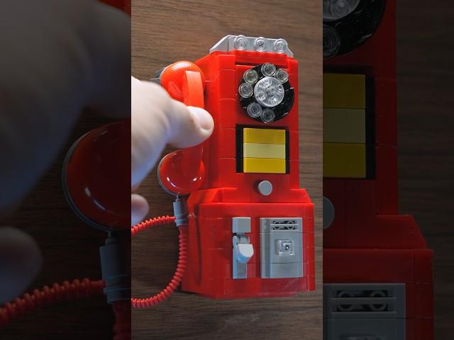 My new rotary phone design that was posted on the LEGO channel.  #asmr #lego #shorts #legomoc