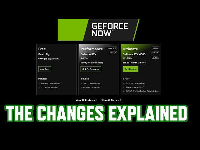 GeForce Now Membership Update: New Features, Pricing Changes, and Playtime Limits Explained!