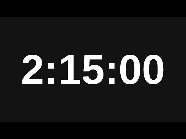 2 Hour 15 Minute Timer - 135 Minute Countdown Timer