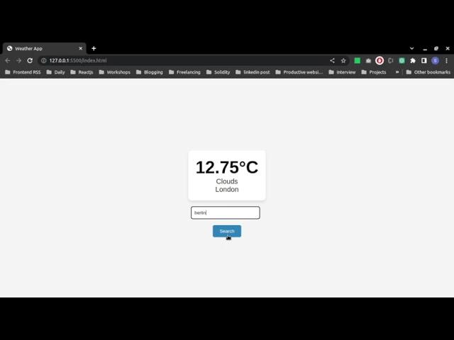 Build a Real-Time Weather App with JavaScript and OpenWeatherMap API