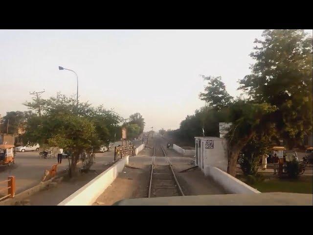 EMD Locomotive Cab Ride  || Jhang city to Jhang saddar railway station  || Sandal Express