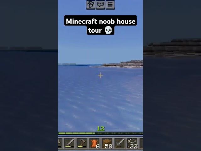 Minecraft noob house tour #minecraft #bruh #memes #funny #minecraftmemes #mincraftnoob