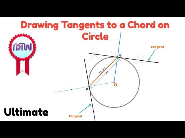 How to Draw Tangents to a Chord on a Circle | Easy Step-by-Step Guide for Students
