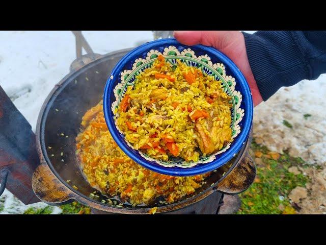 ПЛОВ из КУРИЦЫ В КАЗАНЕ НА КОСТРЕ. Бюджетно и Вкусно!