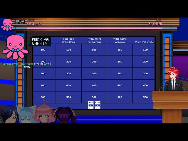 Frick Ya! Charity - Vtuber Jeopardy with Takayama Crimson and more