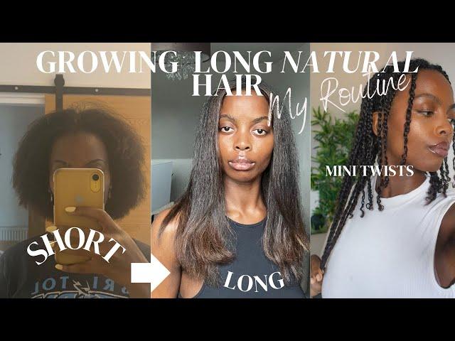 My Natural Hair Care Routine | How to Grow Long Hair + Length retention tips + Simple easy wash day