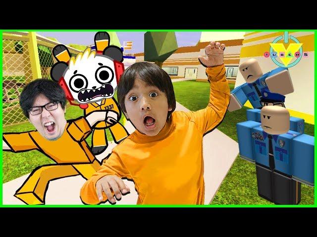 ROBLOX Jailbreak EPIC BREAKOUTS ! Let's Play with Ryan Daddy + Combo Panda